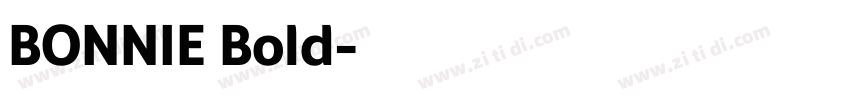 BONNIE Bold字体转换 BONNIE Bold字体转换